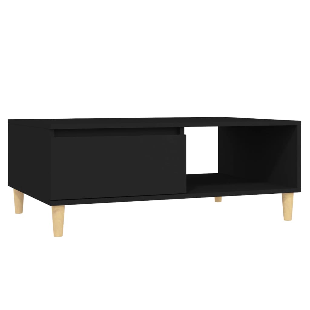 Salongbord Sofabord Svart 90x60x35 cm