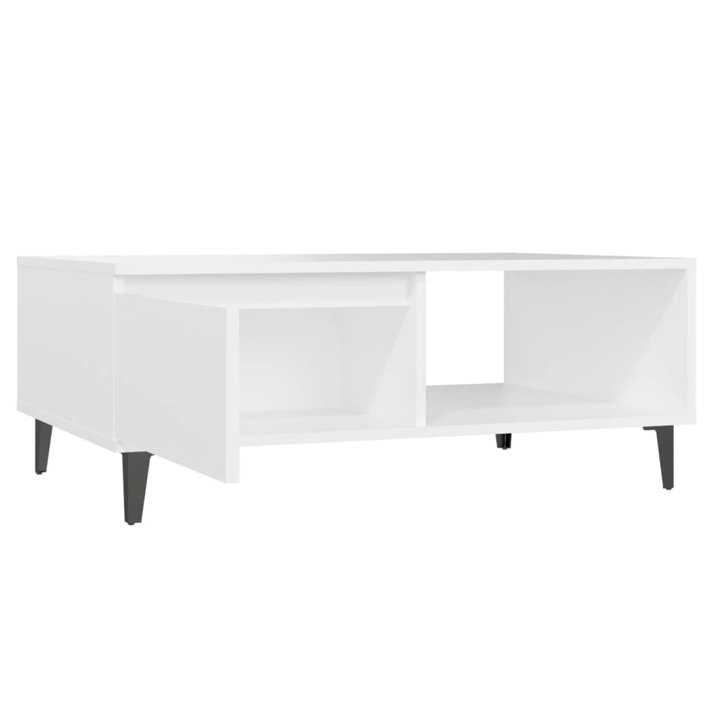 Salongbord Sofabord Hvit 90x60x35 cm