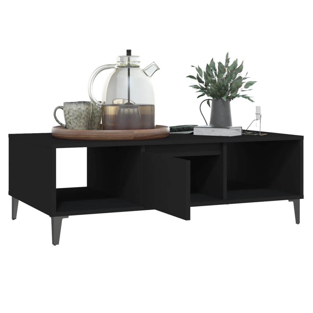 Salongbord Sofabord Svart 103,5x60x35 cm