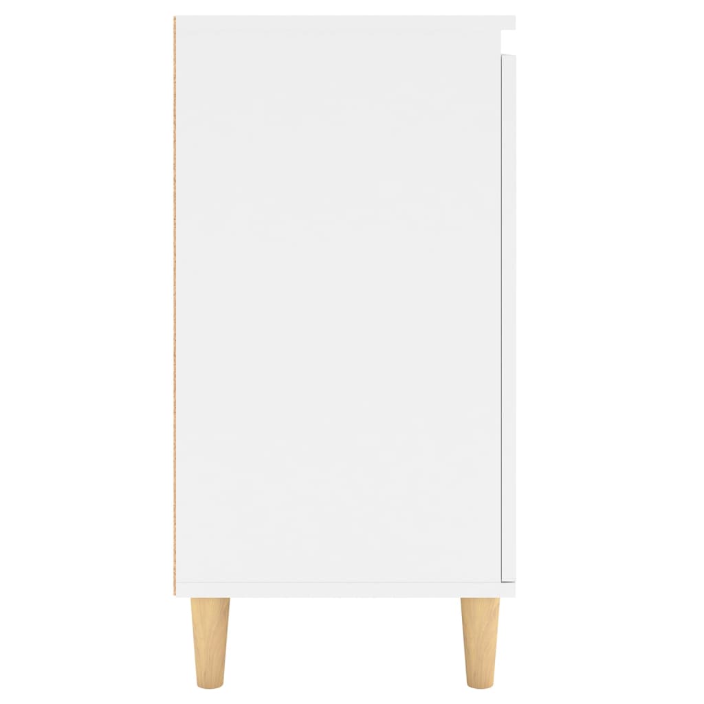 Skjenk Hvit med ben i heltre 60x35x70 cm