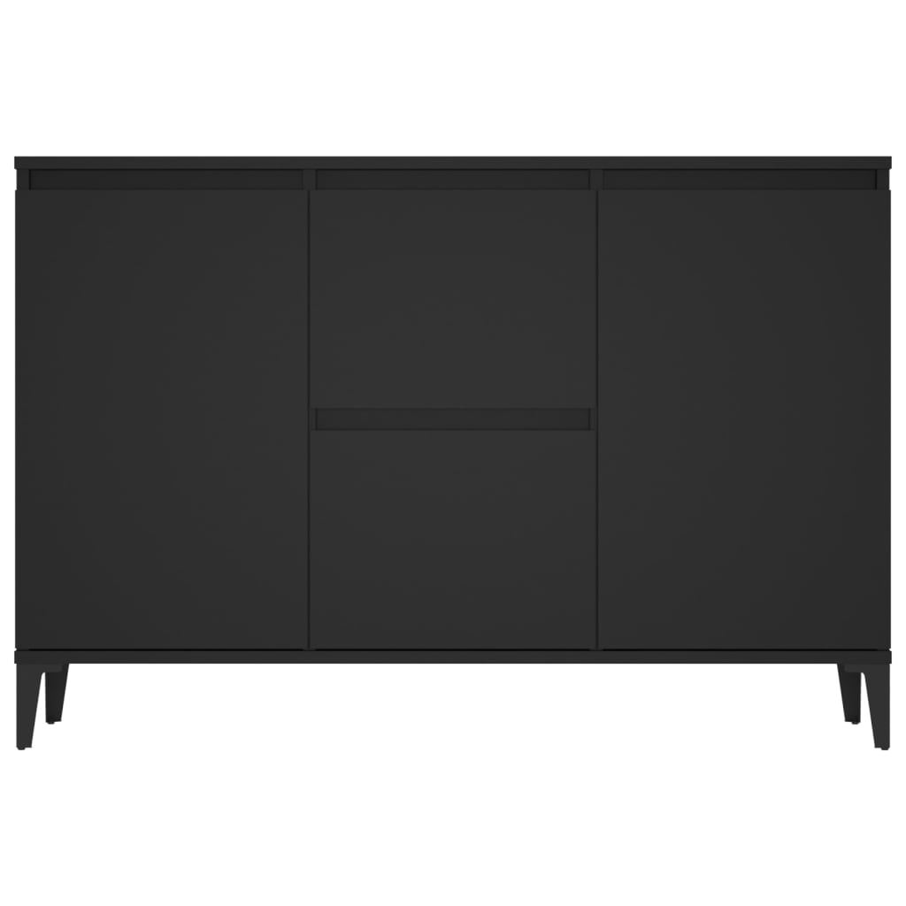 Skjenk Svart Eik 104x35x70 cm