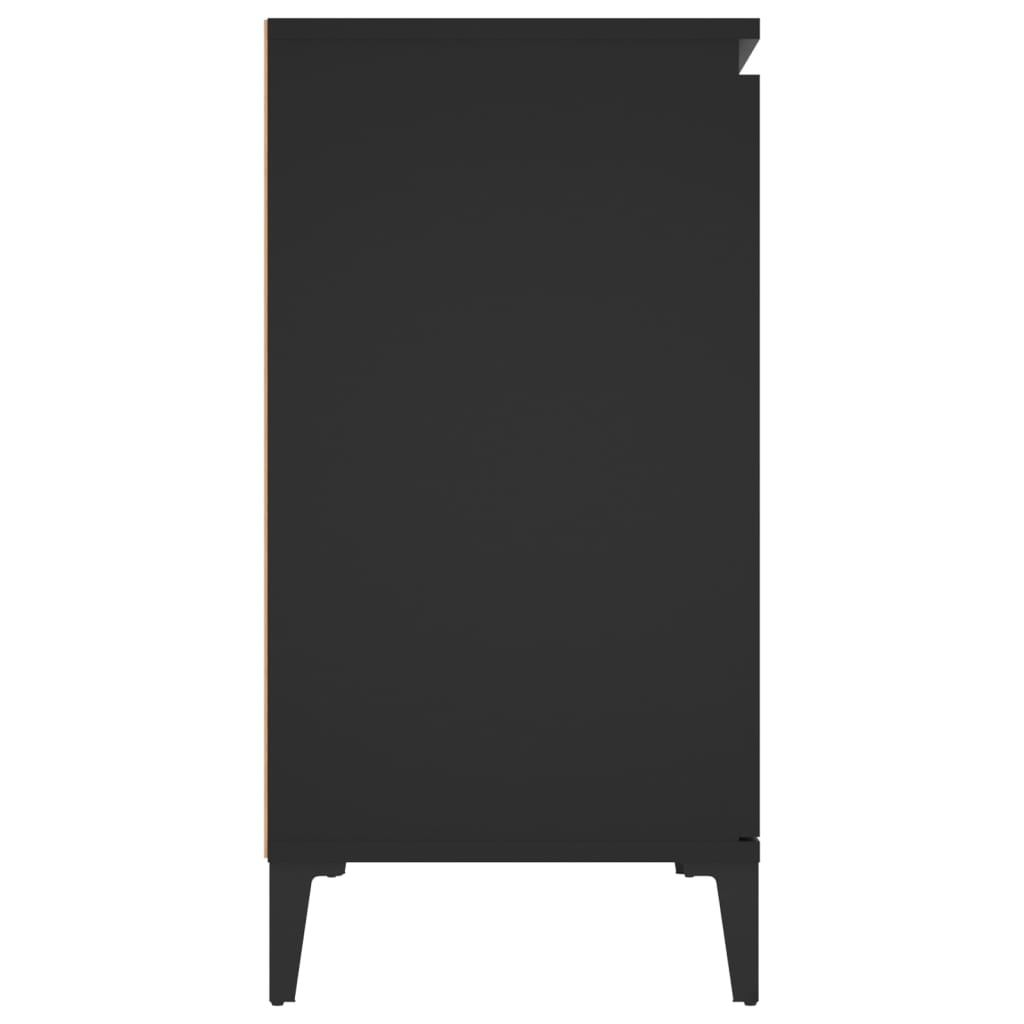 Skjenk Svart Eik 104x35x70 cm