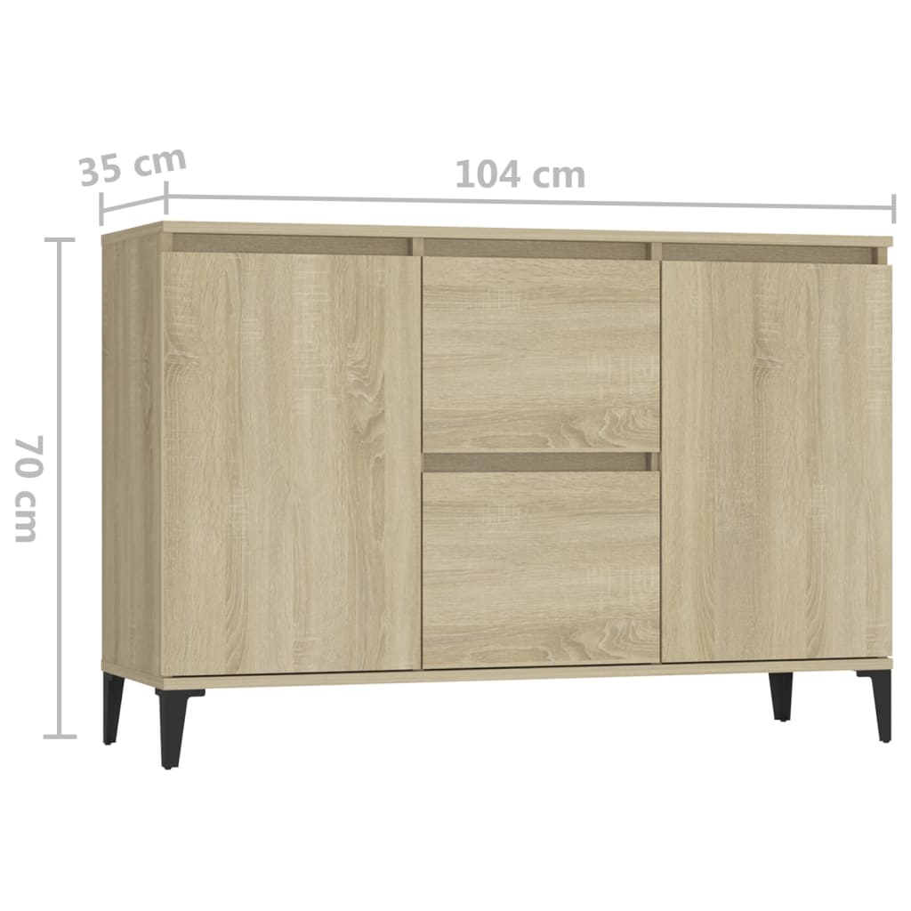 Skjenk Sonoma Eik 104x35x70 cm