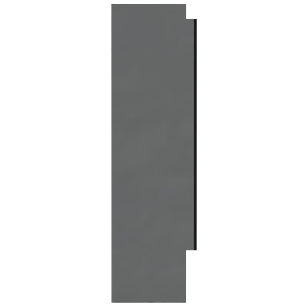 Baderomsspeil Speilskap til bad 80x15x60 cm skinnende grå