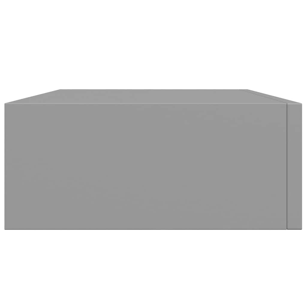 Vegghylle Grå skuffehyller 2 stk 40x23,5x10 cm