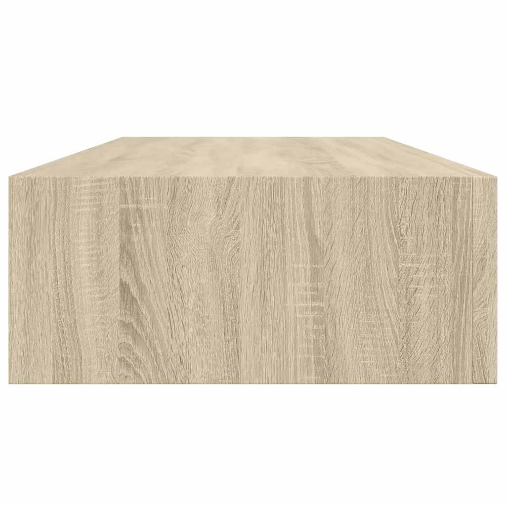 Vegghylle Brun Eik skuffehyller 2 stk 60x23,5x10 cm
