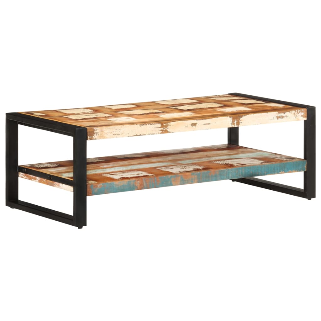 Salongbord Sofabord Tre Gjenvunnet Heltre 120x60x40 cm