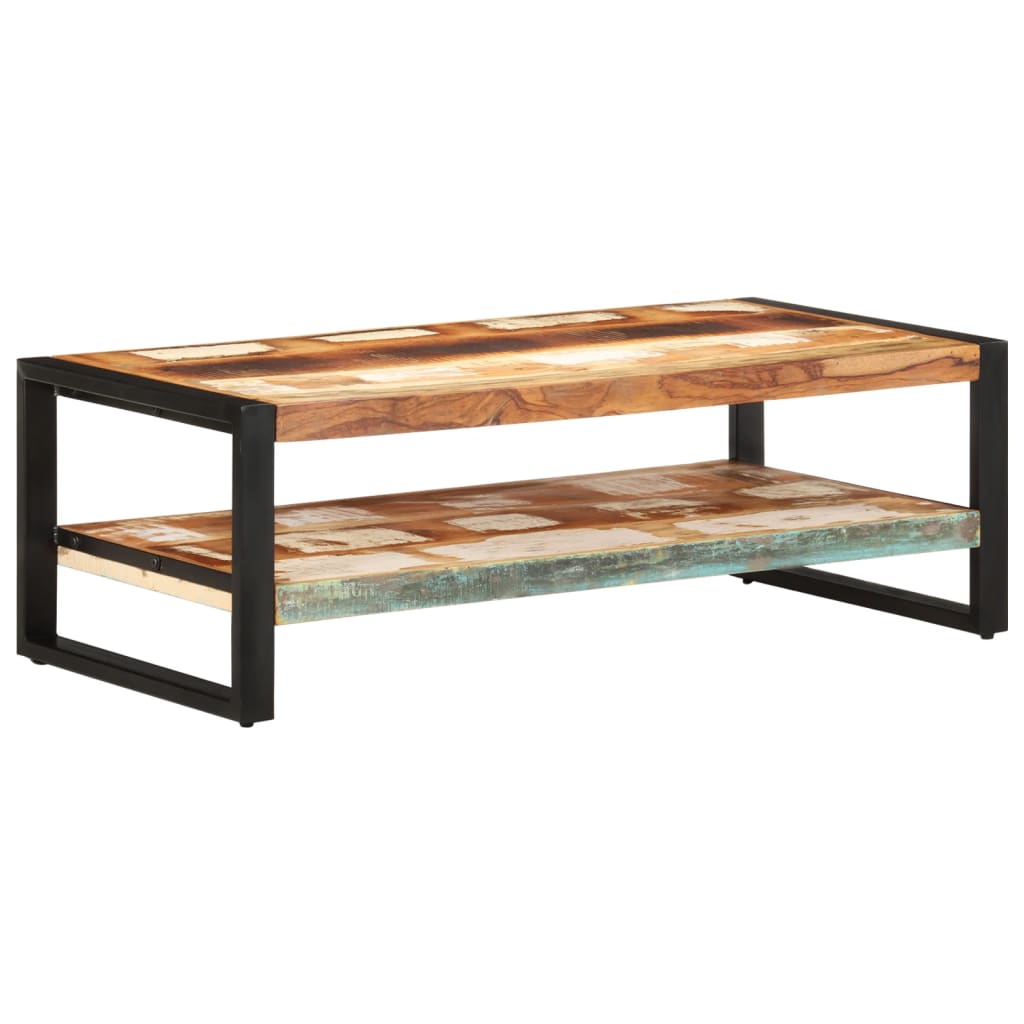 Salongbord Sofabord Tre Gjenvunnet Heltre 120x60x40 cm