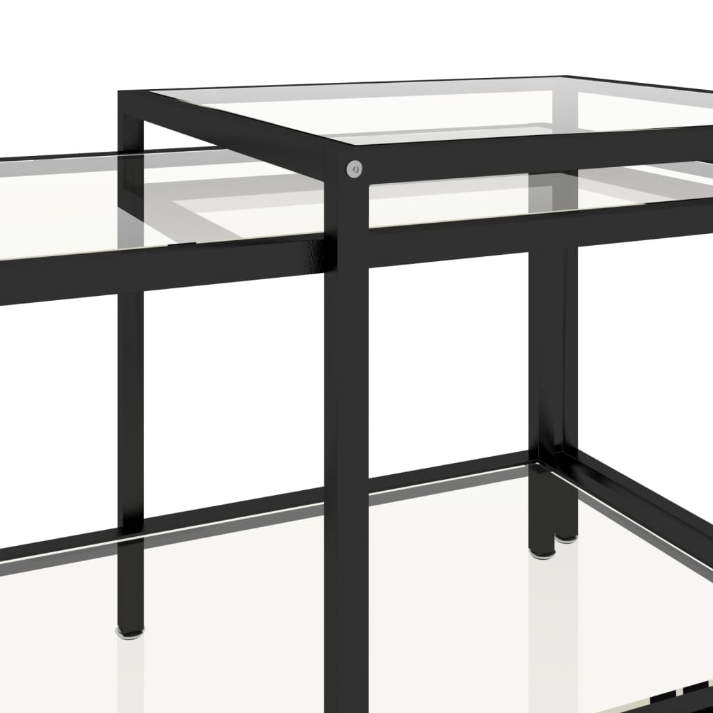 Salongbord Sofabord DIV. 2 stk herdet glass gjennomsiktig