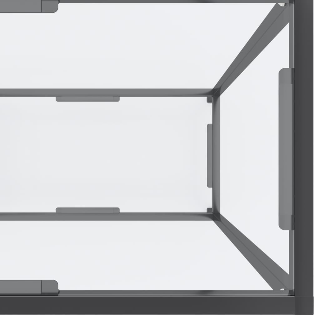 Avlastningsbord Konsollbord DIV. gjennomsiktig 180x35x75,5 cm herdet glass