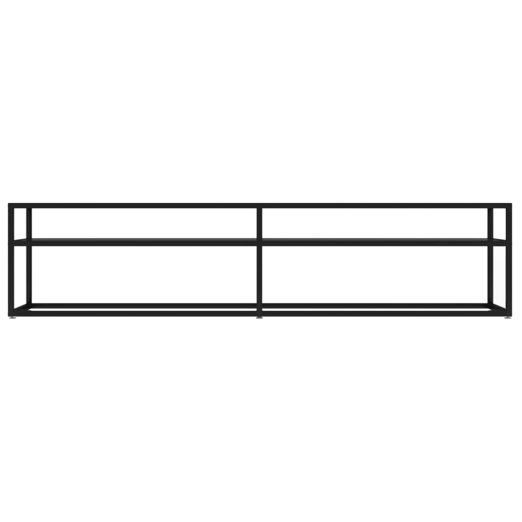 TV-Møbel Svart TV-benk 180x40x40,5 cm herdet glass