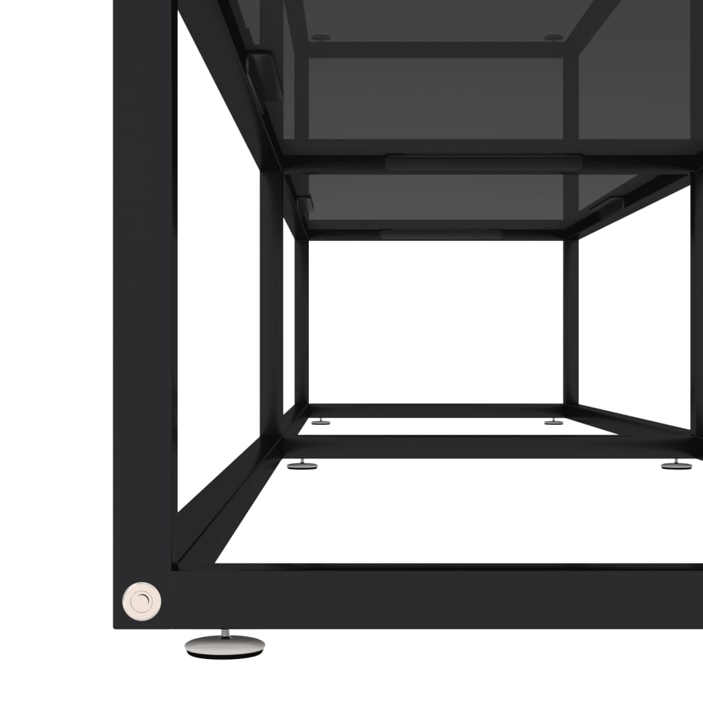 TV-Møbel Svart TV-benk 180x40x40,5 cm herdet glass