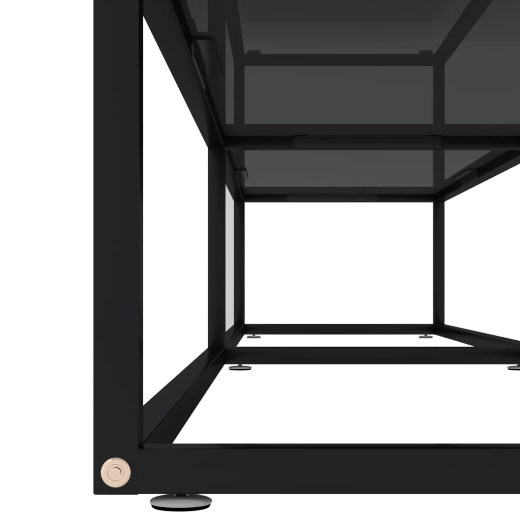 TV-Møbel Svart TV-benk 200x40x40,5 cm herdet glass