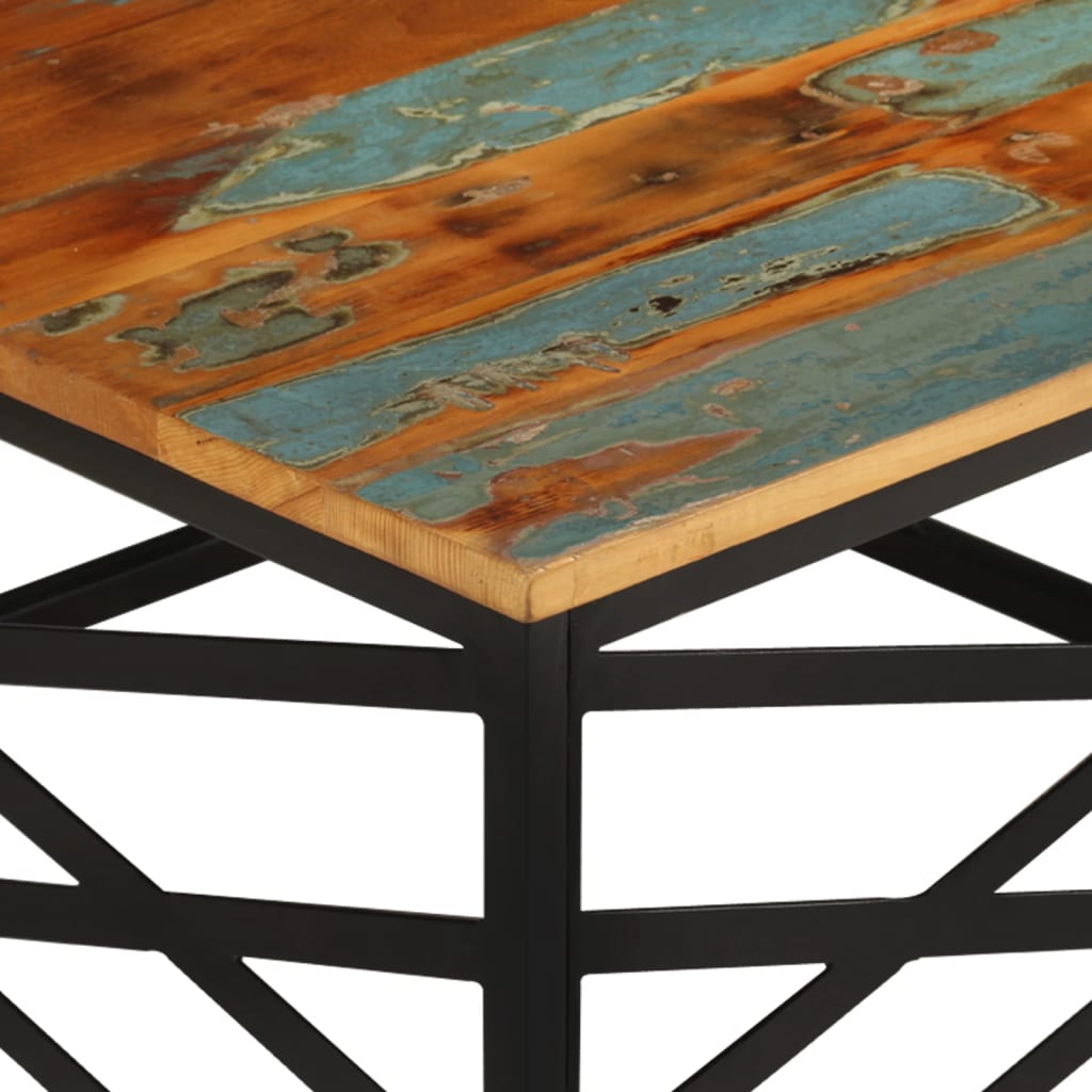 Salongbord Sofabord Tre 68x68x35 cm gjenvunnet heltre