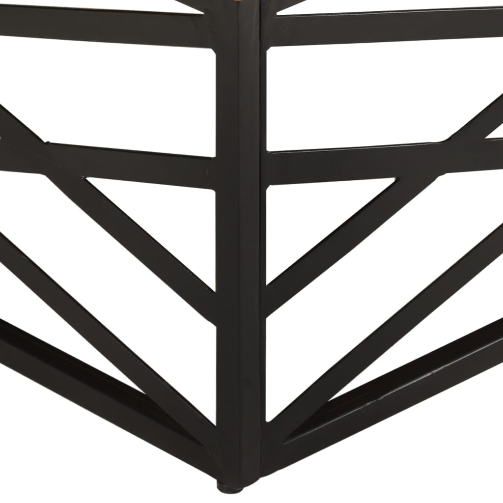 Salongbord Sofabord Tre 68x68x35 cm gjenvunnet heltre