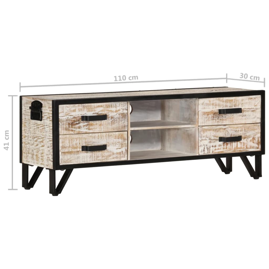 TV-Møbel Tre TV-benk heltre akasie 110x30x41 cm