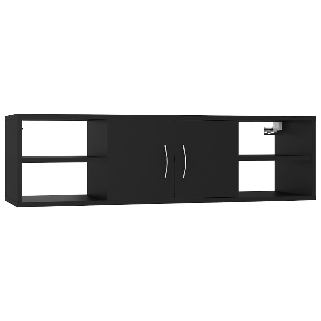 Vegghylle Svart 102x30x29 cm