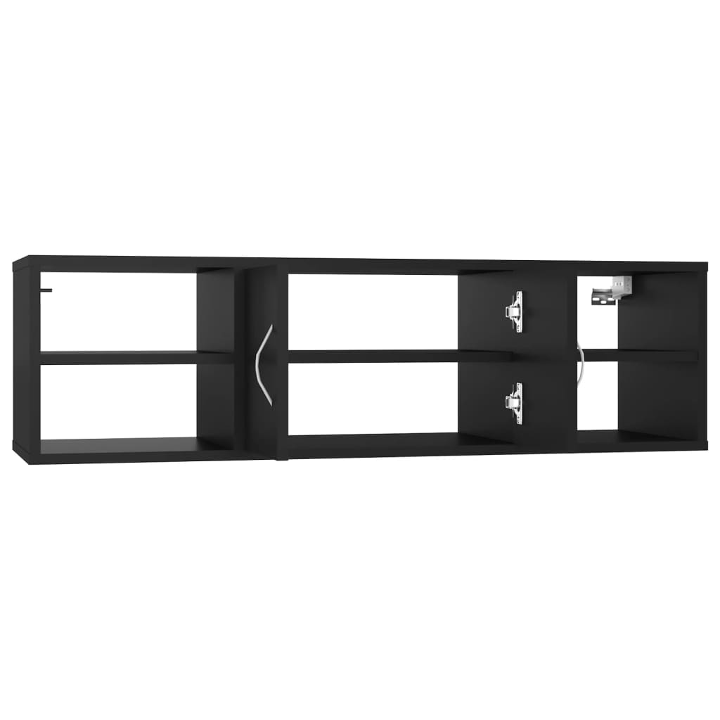 Vegghylle Svart 102x30x29 cm