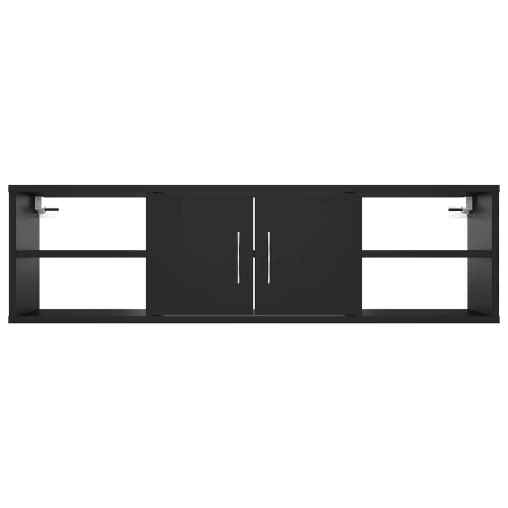 Vegghylle Svart 102x30x29 cm