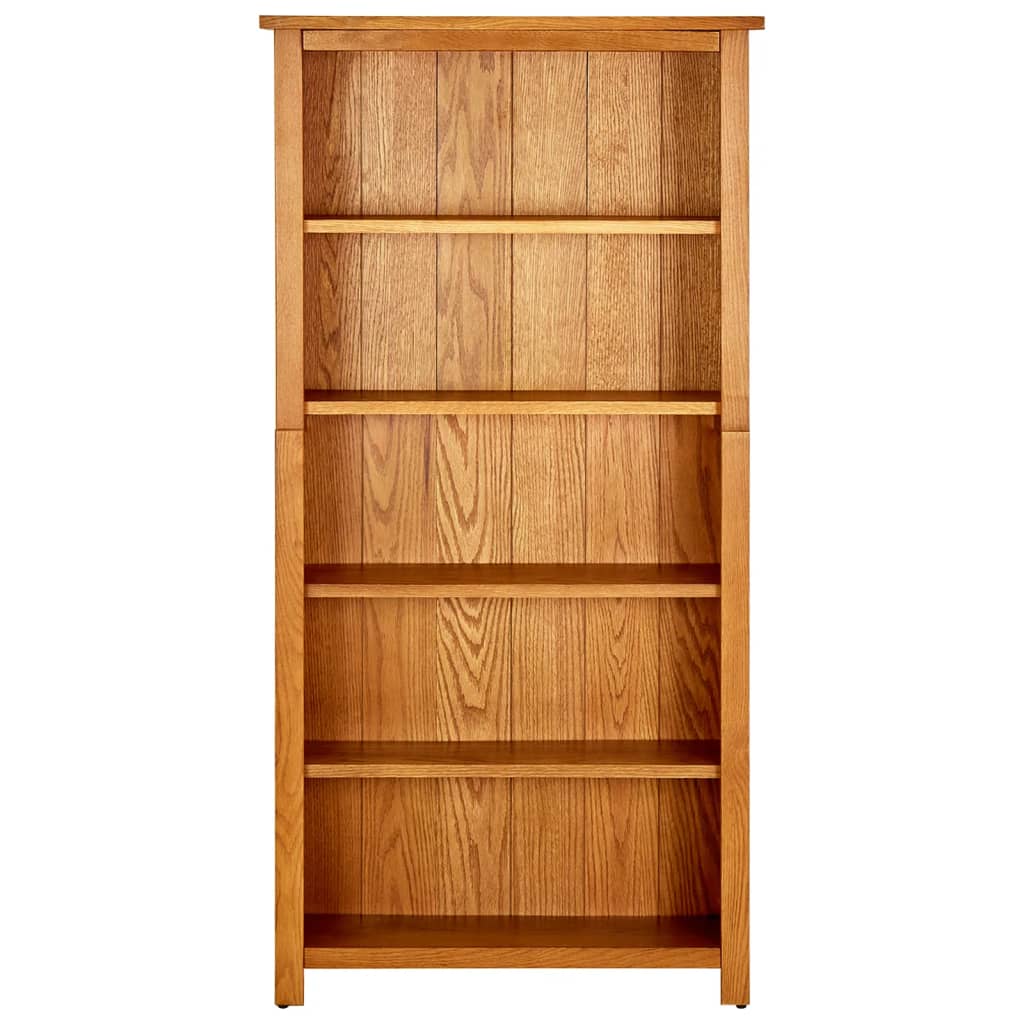 Bokhylle Tre 5 etasjer 70x22x140 cm heltre eik