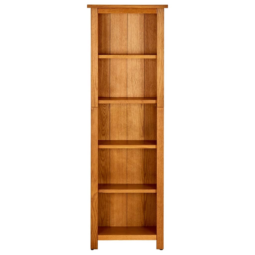 Bokhylle Tre 5 etasjer 45x22x140 cm heltre eik
