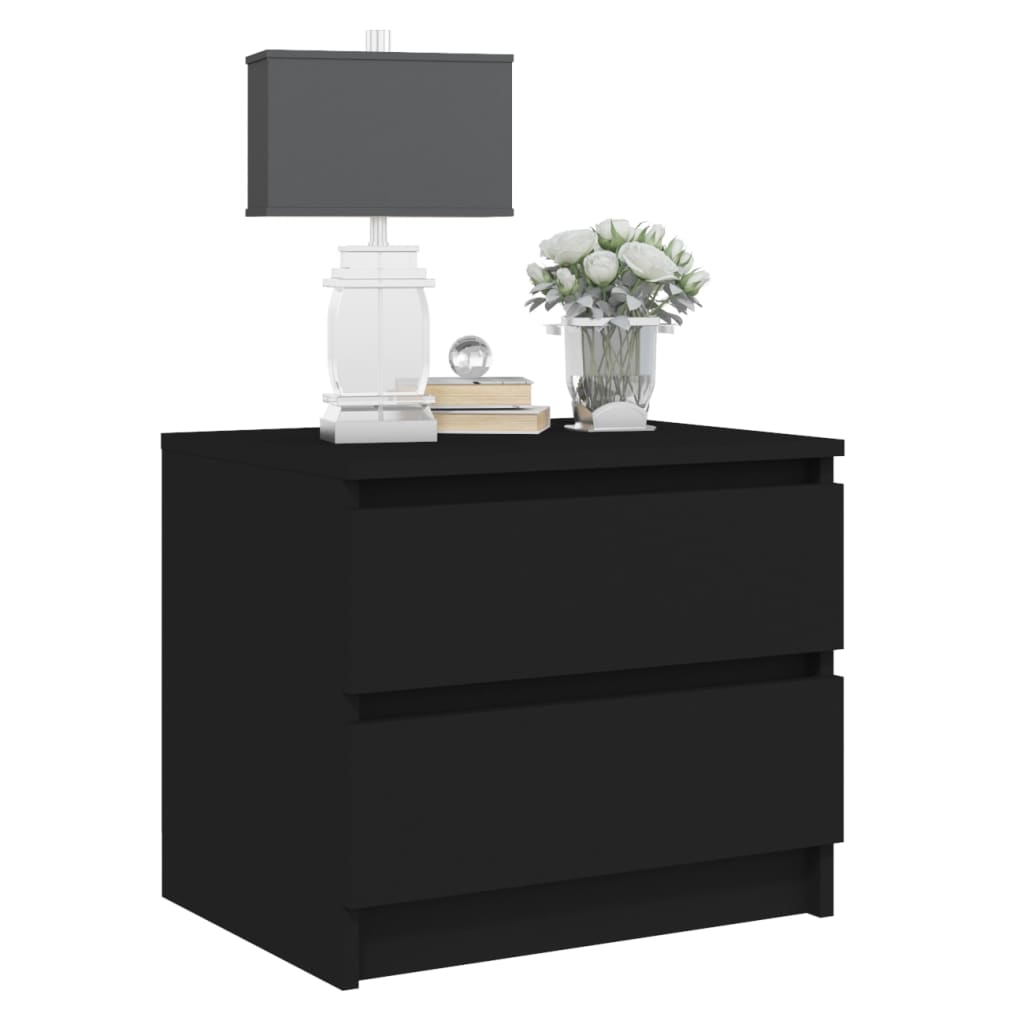 Nattbord Sengbord Svart 50x39x43,5 cm