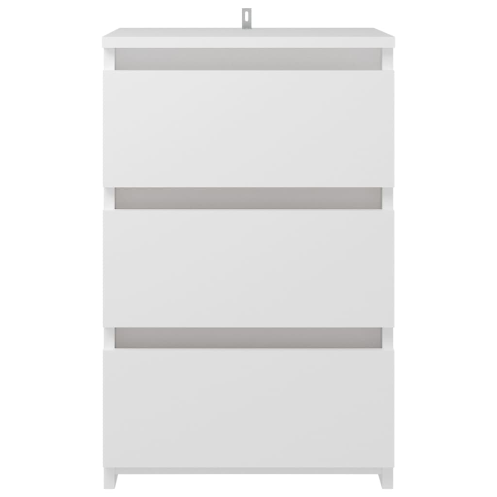 Nattbord Sengbord Hvit 40x35x62,5 cm