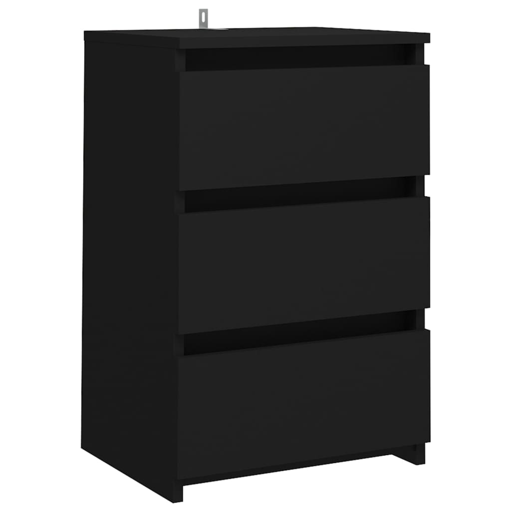 Nattbord Sengbord Svart 40x35x62,5 cm