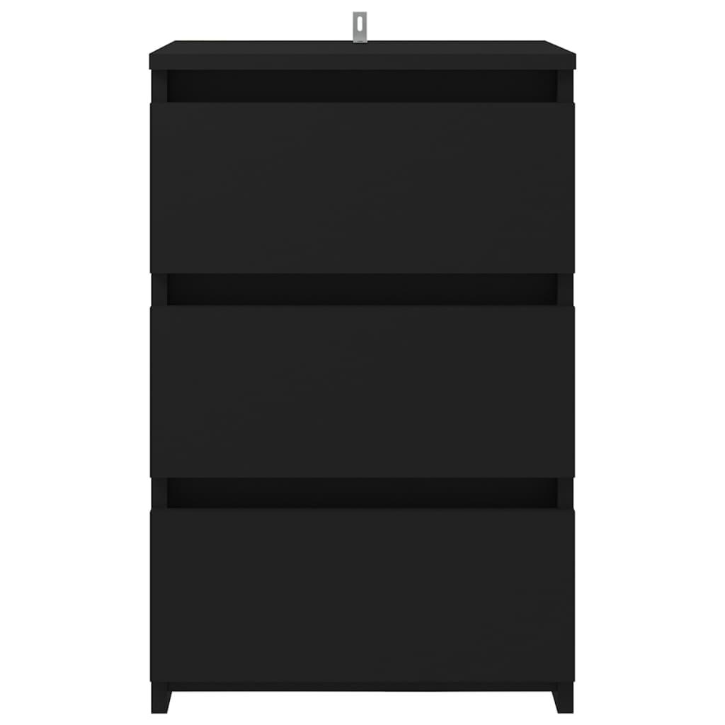 Nattbord Sengbord Svart 40x35x62,5 cm