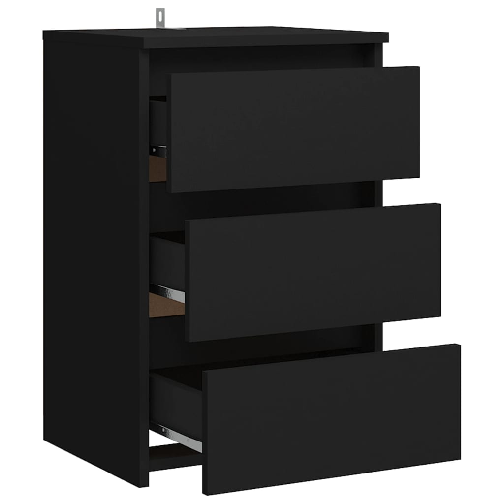 Nattbord Sengbord Svart 40x35x62,5 cm