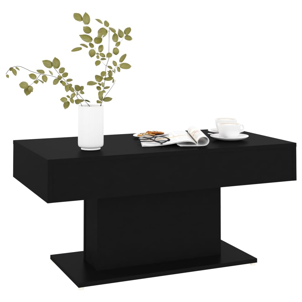 Salongbord Sofabord Svart 96x50x45 cm