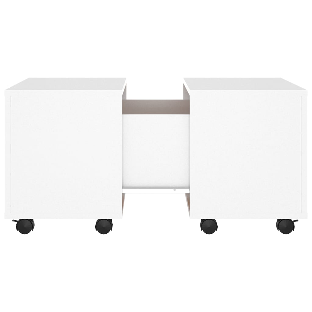 Salongbord Sofabord Hvit 60x60x38 cm