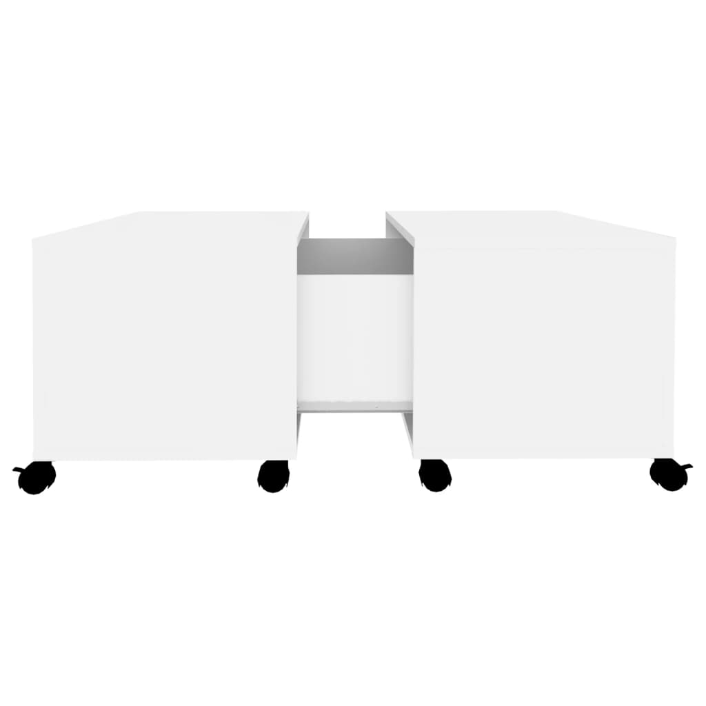 Salongbord Sofabord Hvit 75x75x38 cm