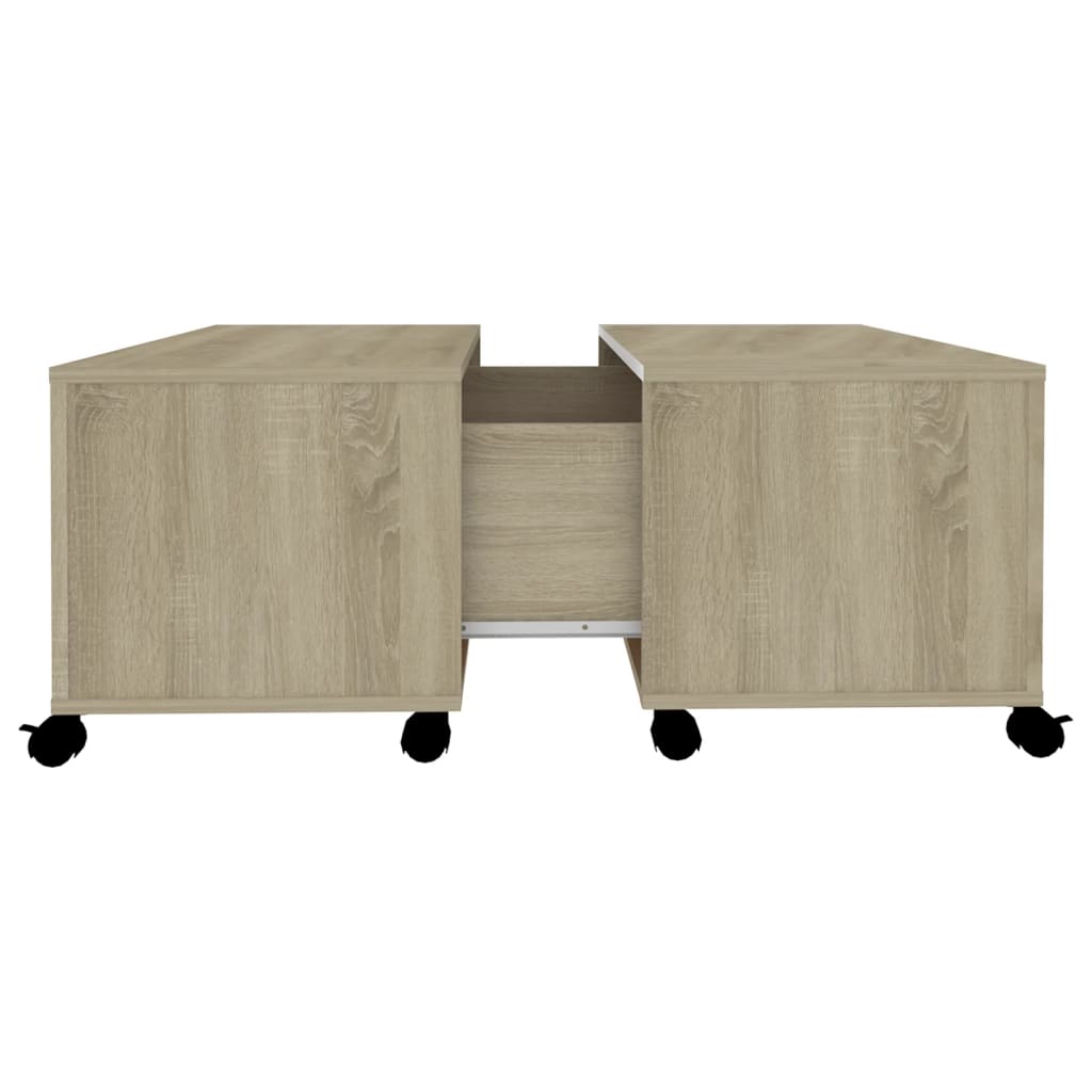 Salongbord Sofabord Sonoma Eik 75x75x38 cm