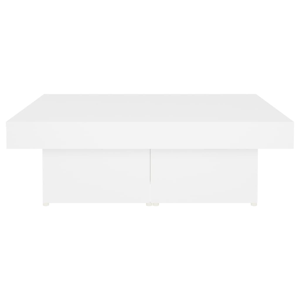 Salongbord Sofabord Hvit 90x90x28 cm