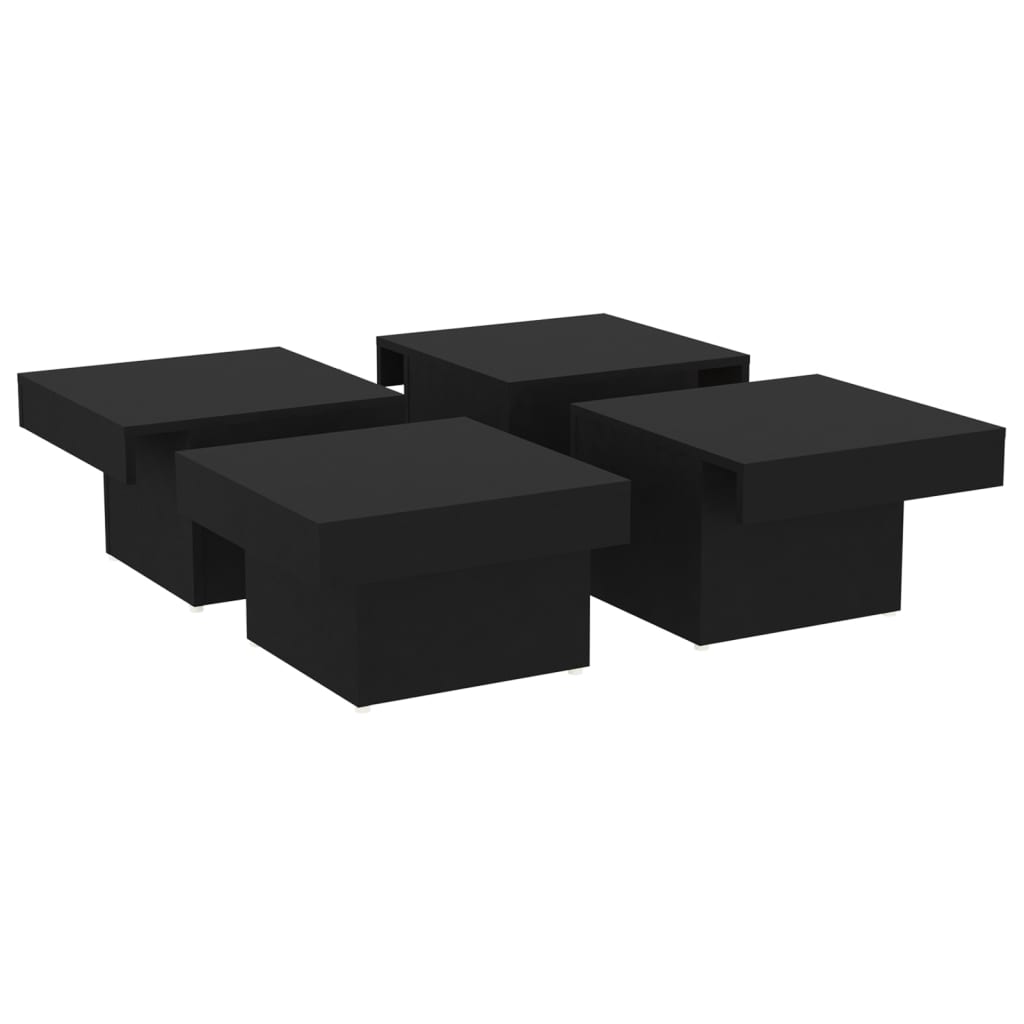 Salongbord Sofabord Svart 90x90x28 cm