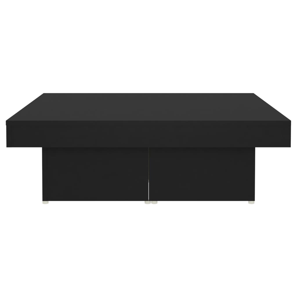 Salongbord Sofabord Svart 90x90x28 cm