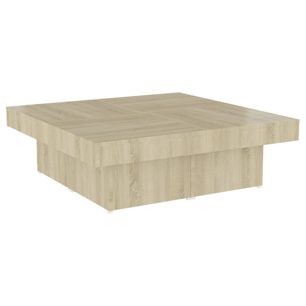 Salongbord Sofabord Sonoma Eik 90x90x28 cm