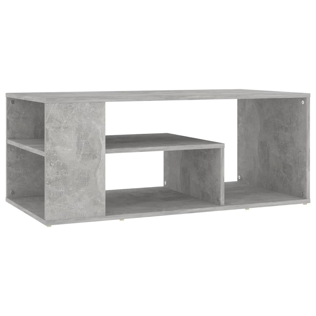 Salongbord Sofabord Betonggrå 100x50x40 cm