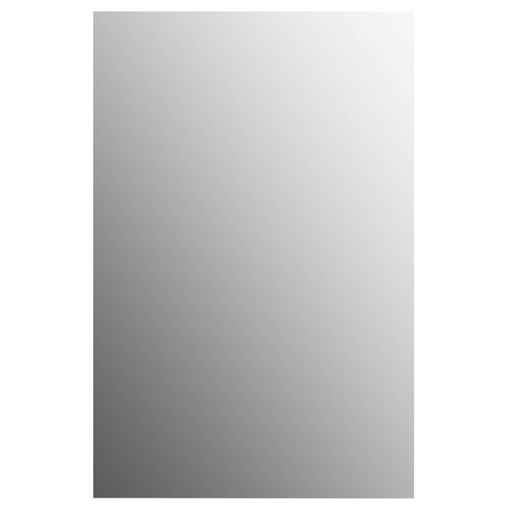 Veggspeil med LED-lys rektangulær glass