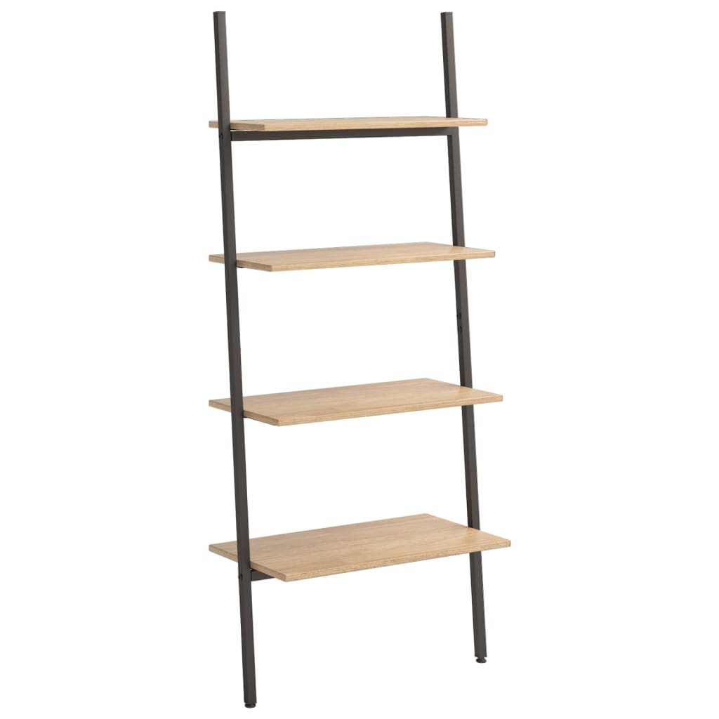 Stigehyller 4 etasjer lysebrun og svart 64x34x150,5 cm
