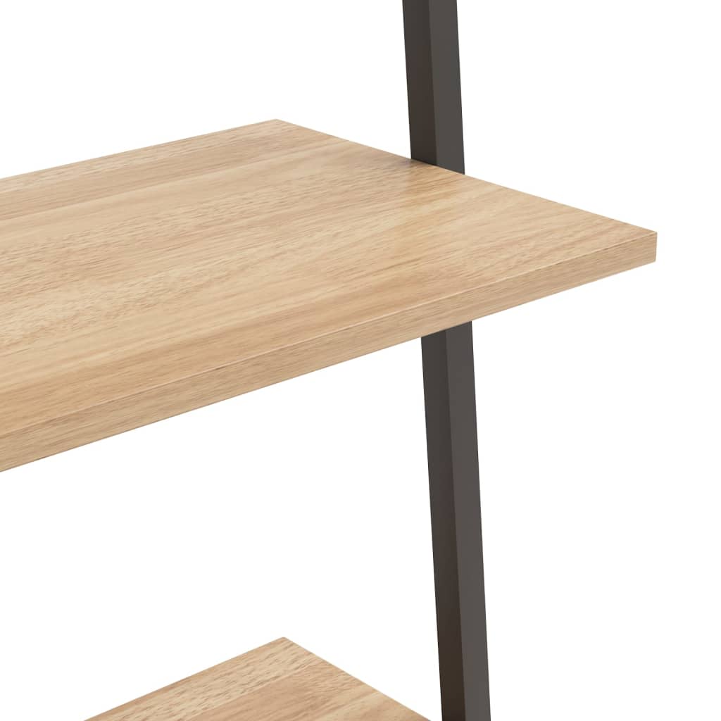Stigehyller 4 etasjer lysebrun og svart 64x34x150,5 cm