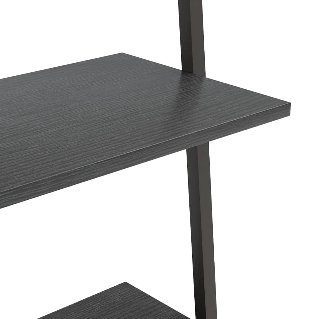 Stigehyller 4 etasjer svart 64x34x150,5 cm