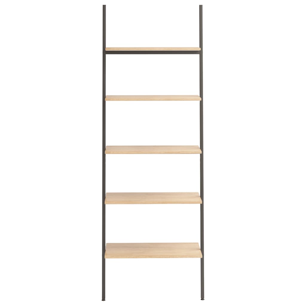 Stigehyller 5 etasjer lysebrun og svart 64x34x185,5 cm