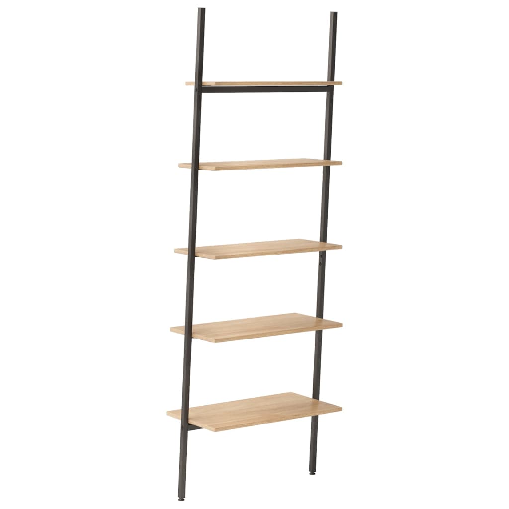 Stigehyller 5 etasjer lysebrun og svart 64x34x185,5 cm