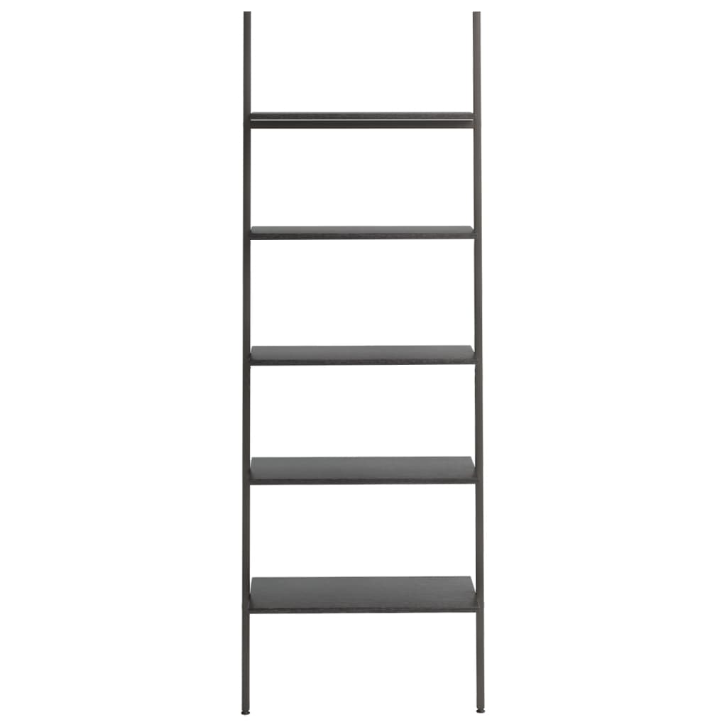 Stigehyller 5 etasjer svart 64x34x185,5 cm