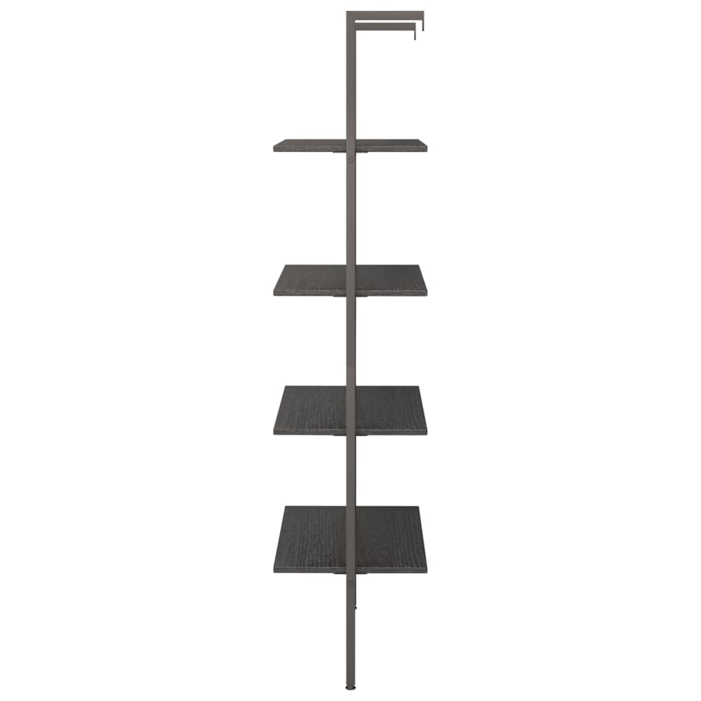 Stigehyller 4 etasjer svart 64x35x152,5 cm