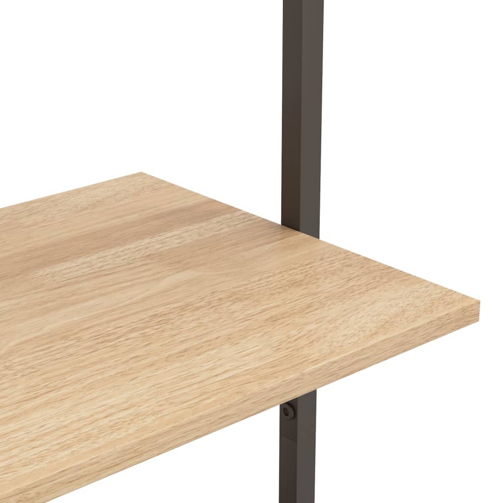 Stigehyller 5 etasjer lysebrun og svart 64x35x185 cm