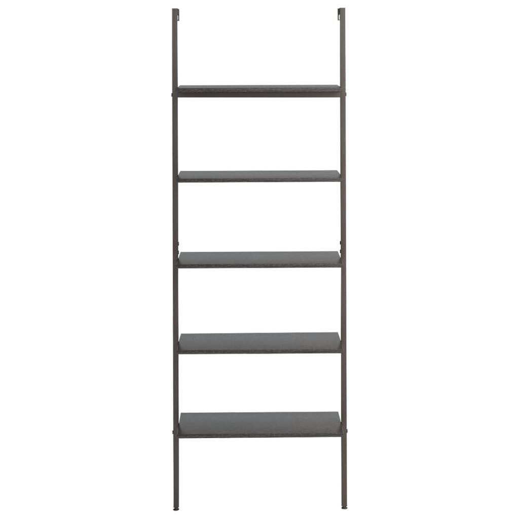 Stigehyller 5 etasjer svart 64x35x185 cm