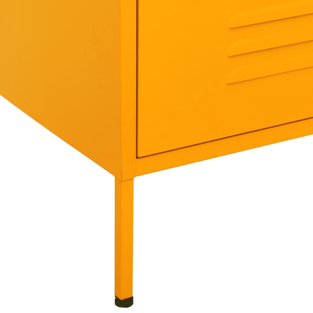 Kommode DIV. sennepsgul 80x35x101,5 cm stål